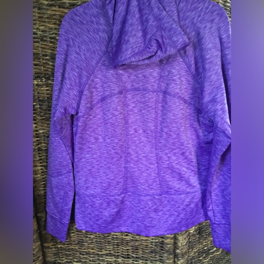 ATHLETA WOMEN’S STRENGTH HOODIE 2 FULL ZIP PURPLE AMETHYST SPACE DYE SIZE XL - Picture 6 of 15